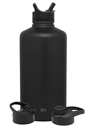 Simple Modern 64oz Summit Water Bottle Insulated Stainless Steel Wide Mouth  Lid