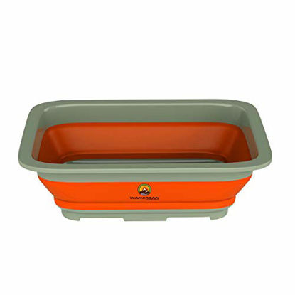 Picture of Wakeman Wash Collapsible Outdoors Portable Bin- Bucket Basin/Dish Tub/Ice L 10 Capacity Camping Tailgating