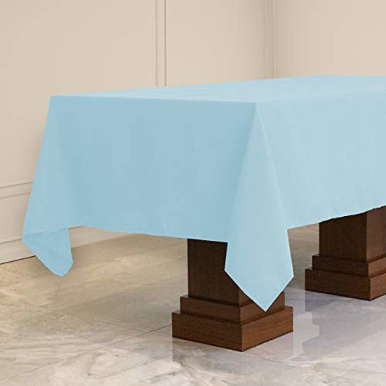 Picture of Kadut Rectangle Tablecloth (60 x 84 Inch) Purple Rectangular Table Cloth for 5 Foot Table | Heavy Duty | Stain Proof Table Cloth for Parties  Weddings  Kitchen  Wrinkle-Resistant Table Cover