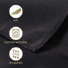 Picture of 2pack 60x102 Inch Black Rectangular Tablecloth in Polyester Fabric for Wedding/Banquet/Restaurant/Parties