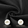 Picture of 2pack 60x102 Inch Black Rectangular Tablecloth in Polyester Fabric for Wedding/Banquet/Restaurant/Parties