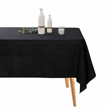 Picture of 2pack 90 Inch White Round Tablecloth in Polyester Fabric for Wedding/Banquet/Restaurant/Parties