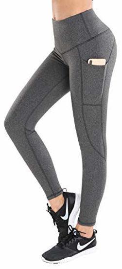 GetUSCart- LifeSky Yoga Pants for Women High Waisted Tummy Control Workout  Leggings with Pockets 4 Way Stretching