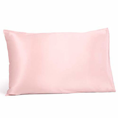 Picture of Fishers Finery 25mm 100% Pure Mulberry Silk Pillowcase  Good Housekeeping Winner (English Rose  Standard)