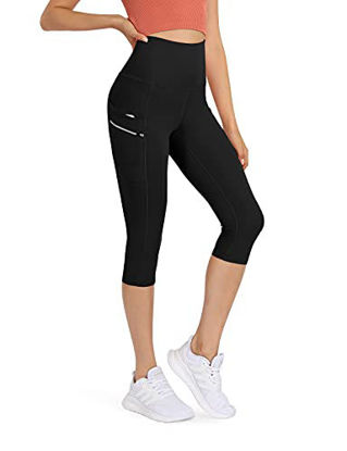 Picture of ODODOS Women's High Waisted Full-Length Dual Pockets Workout Leggings  Yoga Running Gym Athletic Leggings