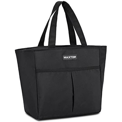 Picture of MAXTOP Lunch Bags for Women Insulated Thermal Lunch Tote Bag Lunch Box with Front Pocket for Office Work Picnic Shopping
