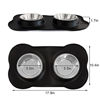 Picture of Expandable Dog Bowls for Travel  2-Pack Dog Portable Water Bowl for Dogs Cats Pet Foldable Feeding Watering Dish for Traveling Camping Walking with 2 Carabiners  BPA Free
