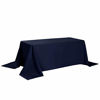 Picture of Rectangle Tablecloth 90x132 inch Washable Polyester Fabric Table Cloth for Wedding Party Dining Banquet Decorationï¼ˆ90x132  Navyï¼‰