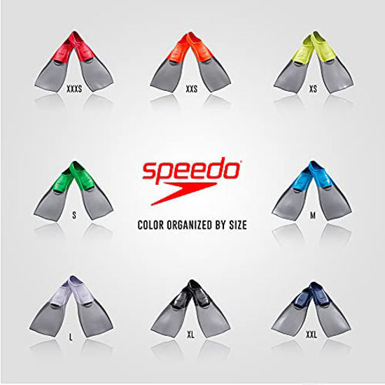GetUSCart Speedo UnisexAdult Swim Training Fins Rubber Long Blade