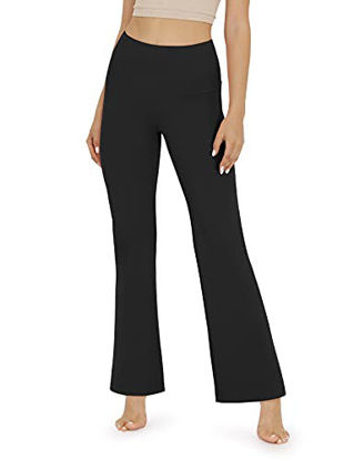 Picture of ODODOS Women's Boot-Cut Yoga Pants Tummy Control Workout Non See-Through Bootleg Yoga Pants