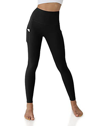 ODODOS Women's High Waisted Yoga Leggings with Pockets,Tummy Control Non See Through Workout Athletic Running Yoga Pants 