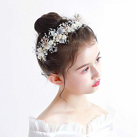 YouLaPan HP337 Elegant Flower Headdress Crystal Bridal Hair Comb Pearl  Bride Wedding Hair Accessories Girl Hair Clips for Party - AliExpress