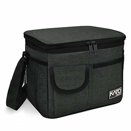  Insulated Lunch Bag for Women Men, Leakproof Thermal Reusable Lunch  Box for Adult by Tirrinia, Lunch Cooler Tote for Office Work, Black: Home &  Kitchen