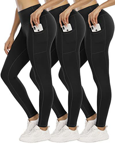 GetUSCart- LZYVOO High Waisted Yoga Leggings with Pockets Tummy Control  Workout Pants for Women