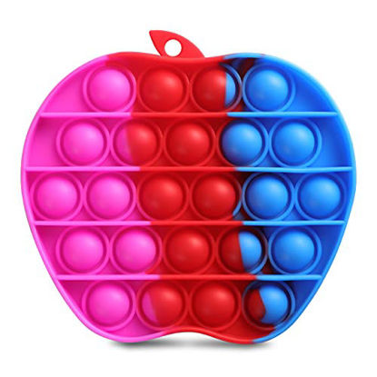 7.8Inch Large Pack Stress Relief and Anti-Anxiety Silicone Sensory Toy Gifts for Kids and Adult for Homeschool and Office Square Big Size Push Bubble Fidget Sensory Toys 