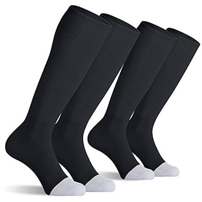 CelerSport 2 Pack 3 Pack Soccer Socks for Youth Kids Adult Over-The-Calf Socks with Cushion 