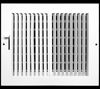 Picture of 8" X 4" 1-Way AIR Supply Grille - Vent Cover & Diffuser - Flat Stamped Face - White [Outer Dimensions: 9.75"w X 5.75"h]