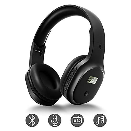 GetUSCart Wireless Headphones with FM Radio Rechargeable Portable
