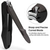 Picture of GLAMFIELDS Nail Clipper with Catcher  No Splash Fingernail Toenail Clipper Stainless Steel Nail Cutter Nail Trimmer  Good Gift for Men and Women