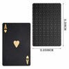Picture of 2 Decks Playing Card Waterproof Poker Cards Plastic PET Poker Card Novelty Poker Game Tools for Family Game Party (Black and Rose Gold)