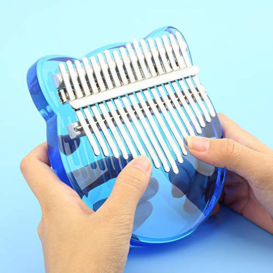 GetUSCart 17Key Kalimba Thumb Piano Portable Crystal Transparent ABS