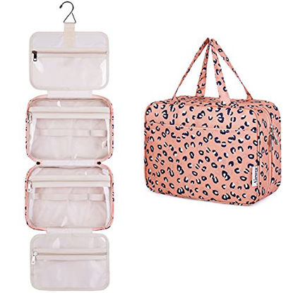 Picture of Large Hanging Toiletry Bag Travel Makeup Bag Cosmetic Organizer for Women and Girls