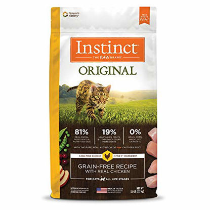 Picture of Instinct Grain Free Dry Cat Food  Original Raw Coated Natural High Protein Cat Food