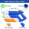 Picture of 2 Pack Water Squirt Guns  Super Water Blaster Toys for Kids Teens with 300cc Capacity Summer Water Fight and Family Fun Toys for Swimming Pools Party Beach Sand Water Fighting (White  Blue)