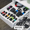 Picture of Wrap-It Storage Cable Management Value Pack - 40 Self-Gripping Cable Ties  20 Cable Labels  12ft Perforated Self-Gripping Roll - For Home  Office  Desk  Wire  Cable Wrap  Cord Management Organization