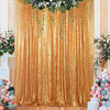 Picture of ShinyBeauty Sequin Backdrop 8FTx8FT-Black Sequin Curtain Backdrop Photo Booth Wedding Props Glitter Party Background Decorations (Black)