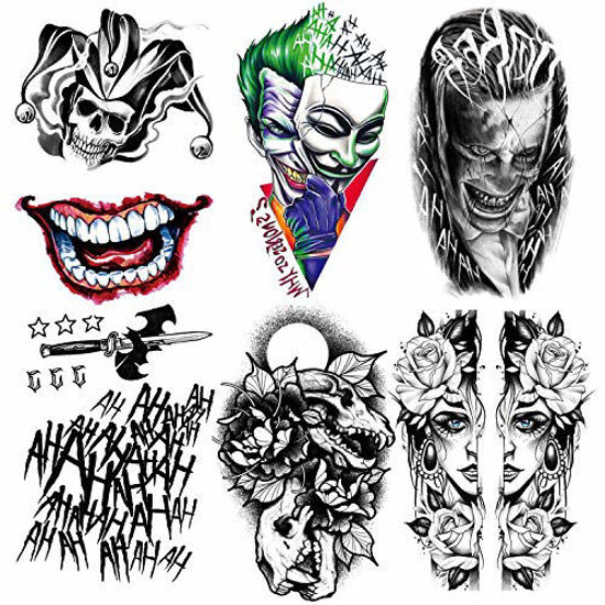 8 Pack Day of the Dead Face Tattoos Sugar Skull Makeup Kit Temporary  Halloween Makeup Tattoo for Men and Women  Walmart Canada
