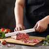 Picture of MAIRICO Ultra Sharp Premium 11-inch Stainless Steel Carving Knife - Ergonomic Design - Best for Slicing Roasts  Meats  Fruits and Vegetables