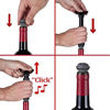 Picture of Vacu Vin Wine Saver Pump with Vacuum Bottle Stoppers - (Black with 4 Stoppers)
