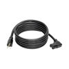 Picture of Tripp Lite 8ft Heavy Duty Power Extension Cord Cable 15A 14 AWG 5-15P to Right-Angle C15 Black 8' (P019-008-C15RA)