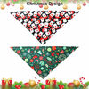 Picture of 4 Pack Dog Bandana Christmas Pet Scarf Triangle Bibs Kerchief Set Pet Costume Accessories Decoration for Small Medium Large Dogs Cats Pets (Style 1)