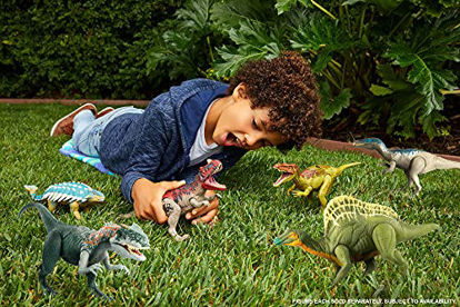 Picture of Jurassic World Roar Attack Ankylosaurus Bumpy Camp Cretaceous Dinosaur Figure with Movable Joints  Realistic Sculpting  Strike Feature & Sounds  Herbivore  Kids Gift 4 Years & Up