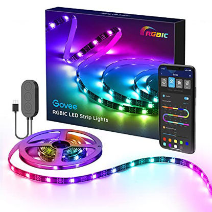 Picture of Govee RGBIC TV LED Backlight, LED Lights for TV with APP Control, Music Sync, Scene Modes, 6.56FT RGBIC Color Changing Strip Lights for 30-50 inch TVs, USB Powered