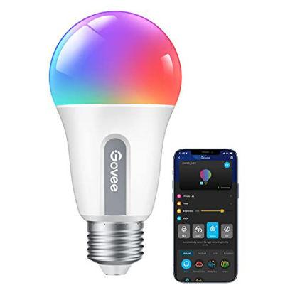 Picture of Govee Smart Light Bulbs, Color Changing Light Bulb with Music Sync, 30 Dynamic Scenes, 16 Million DIY Colors WiFi & Bluetooth Light Bulbs Work with Alexa, Google Assistant & Govee Home App, 1 Pack
