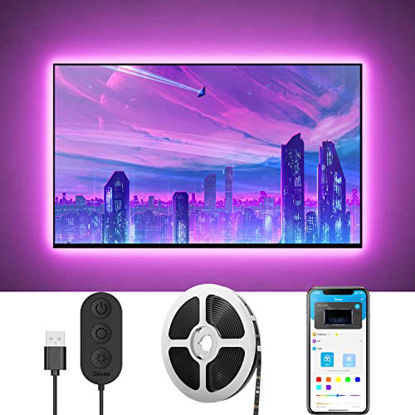Picture of Govee 10FT TV LED Backlight, TV Lights with App Control, 64+ Scene Modes, Music Sync, RGB Color Changing TV Backlight for 46-60 inch TVs, Computers, Bedrooms, USB Powered