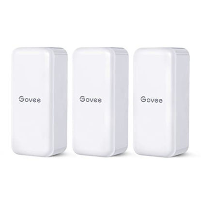 Govee WiFi Hygrometer Thermometer 3 Pack H5151, Indoor Outdoor Wireless  Temperature Humidity Sensor Monitor with Remote App Notification Alert, 2