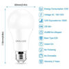 Picture of LED Light Bulb, ORALUCE A19 12W Lightbulbs, 100 Watt Equivalent, 120V 1200LM , 5000K Daylight White, E26 Medium Base, Non Dimmable, Energy Efficient, UL Listed, 6 Pack