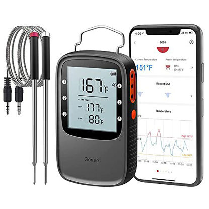 AuraGrill Multi-Probe Wireless Meat Thermometer - Bluetooth Enabled, Large  LCD Display, Ideal for Grill, Smoker, and Oven - Vysta Home