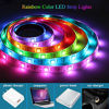 Picture of LED Strip Lights USB Powered 6.56FT Waterproof RGB Dmeixs LED TV Backlight with RF Remote Control Multicolor Chasing Flexible LED Lights Rainbow Light Strip Kit for Indoor Outdoor Decoration