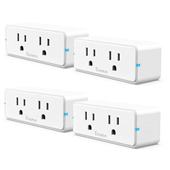 Govee Smart Plug 15A, WiFi Bluetooth Outlet 1 Pack Work with Alexa and