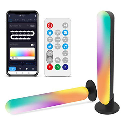Picture of RGBIC Smart LED Light Bars  Tuya WiFi + BLE (Wireless Conect) Double Mode  Music Sync  Dream Color  Voice Control  Compatible with Alexa & Google Assistant  for TV Gaming PC Room Home Party