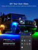 Picture of Govee RGBW LED Rock Lights, Car LED Rock Lights with Smart APP Control, Underglow Multicolor Neon Light Pods for Truck, IP67 Waterproof, 64 Scene Effect Modes, Reactive Music Mode, DC 12V (4 Pods)