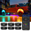 Picture of Govee RGBW LED Rock Lights, Car LED Rock Lights for Truck, IP67 Waterproof Underglow with App Control, Music Sync Mode, 64 Scene Effect Modes, DC 12V (Pack of 6 Pods)