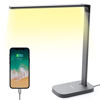 Picture of Govee LED Desk Lamp with USB Charging Port, 6 Dimmable Brightness Levels, Timer, 3 Lighting Modes, Glare-Free Table Lamp for Home, Office, Work, Study (Metallic)
