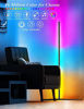 Picture of Led Corner Floor Lamp, 61.5" RGB Color Changing Mood Lighting Corner Lamp with Bluetooth App and Remote Control, Music Sync/Timing/ Dimmable/Multi Lighting Modes Led Lamp for Bedroom, Living Room