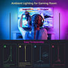Picture of Color Changing Floor Lamp, Ambient Lamps,56'',with RF Remote Music Sync Standing Lamp Atmosphere Light,Corner RGB Night Light for Living Room,Bedroom & Gaming Room,Birthday Party okooi